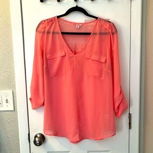 Peachy-Pink Candies 3/4 Sleeve - Size XL
